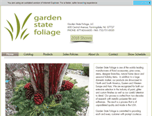 Tablet Screenshot of gardenstatefoliage.com